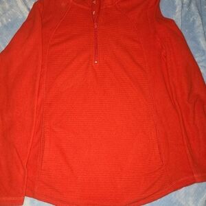 Red Pullover half zip Size M
